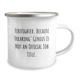 Funny Firefighter Gifts from Men to Firefighter Friends - Christmas Unique Gifts for Firefighters Camping Mug - Image 2